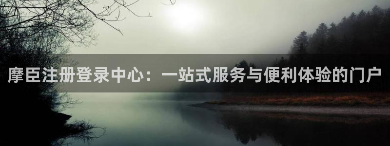 多多28g体育注册平台：摩臣注册登录中心：一站式服务与便利体验的门户